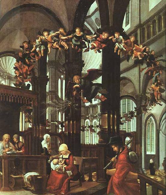 Albrecht Altdorfer The Birth of the Virgin Sweden oil painting art